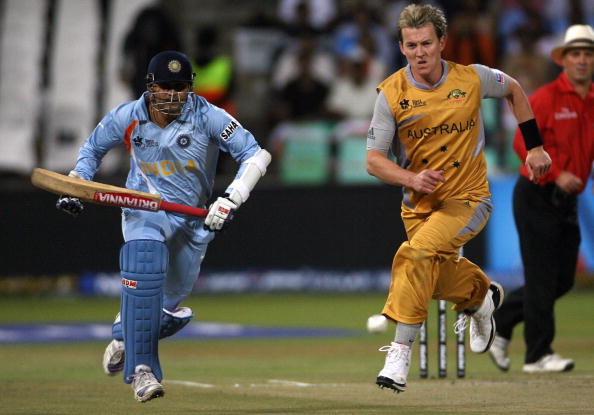 Brett Lee and Virender Sehwag | Getty