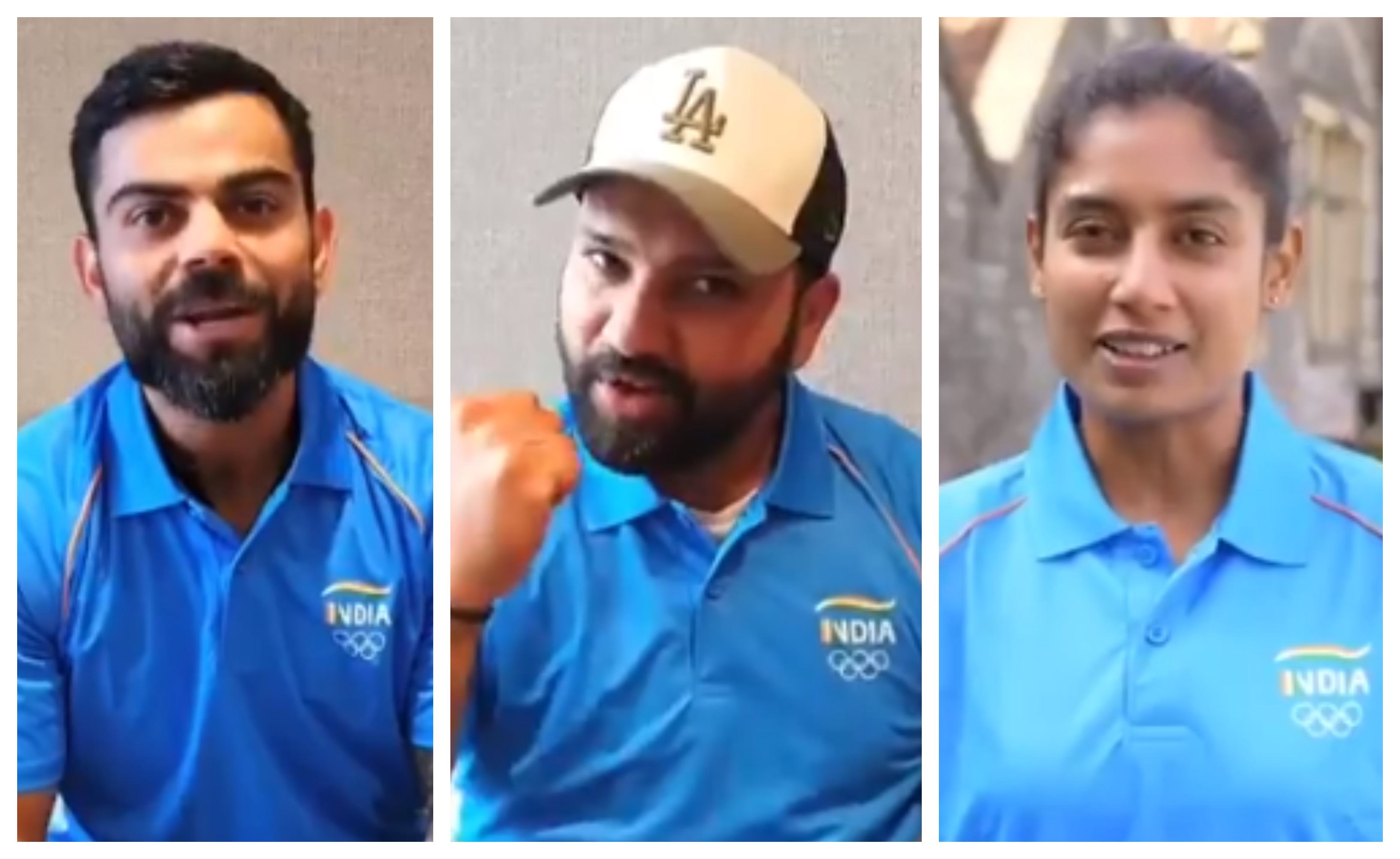 Virat Kohli, Rohit Sharma and Mithali Raj extended their support | Screengrab