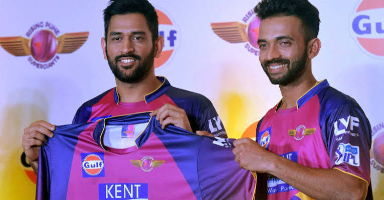 MS Dhoni and Ajinkya Rahane  | X