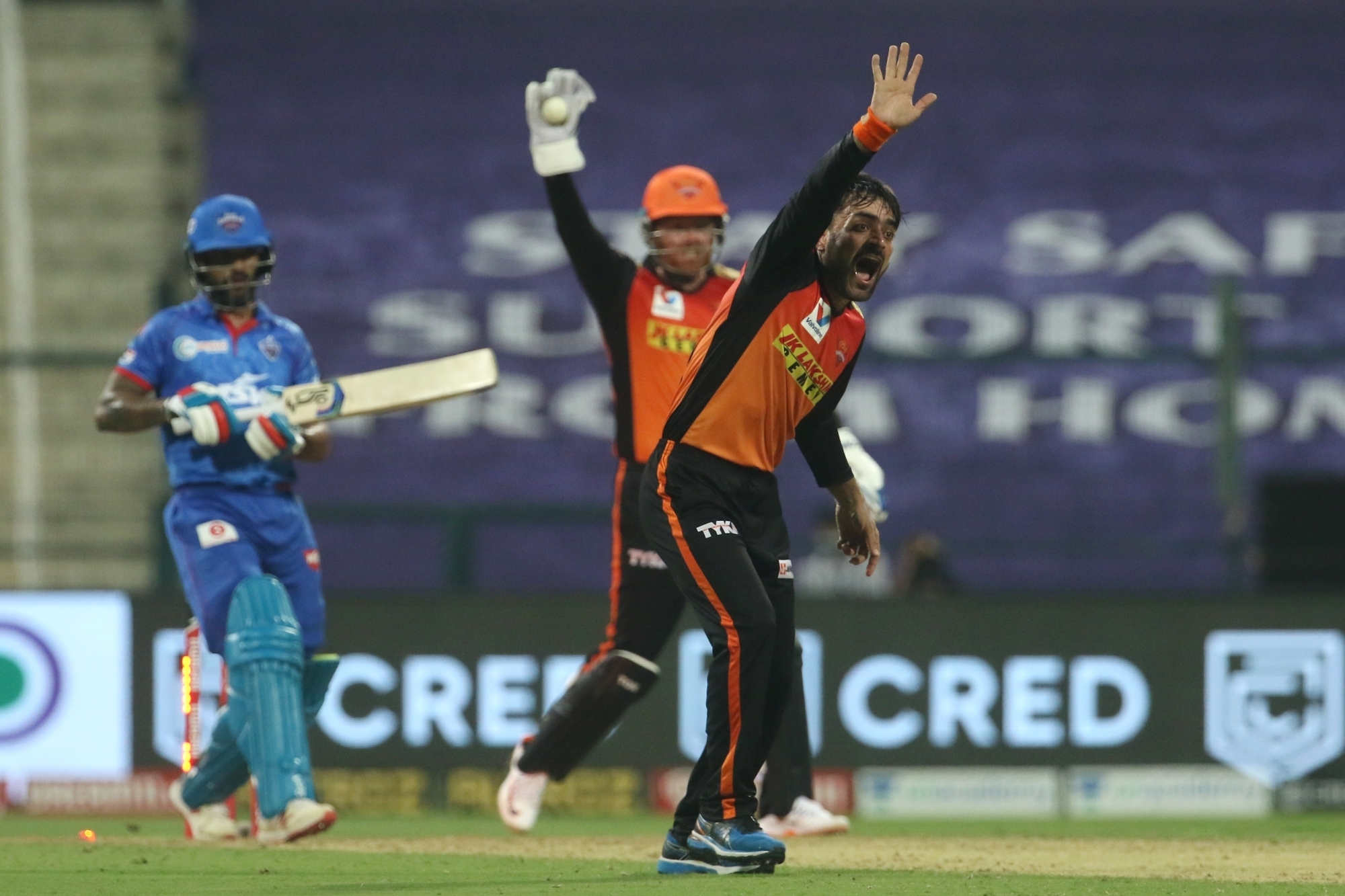 Man of the Match Rashid Khan took 3 wickets against Delhi Capitals (Photo - IANS) 