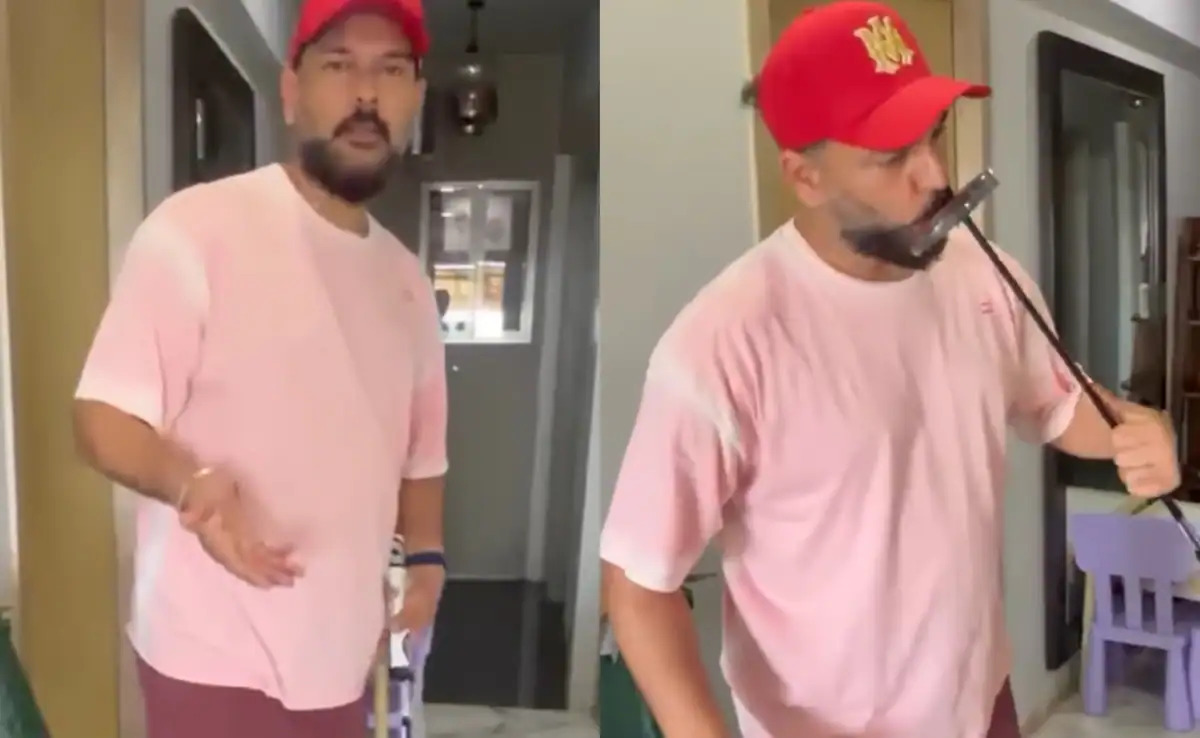 Yuvraj Singh received a golf club as a gift from Rishabh Pant | Instagram