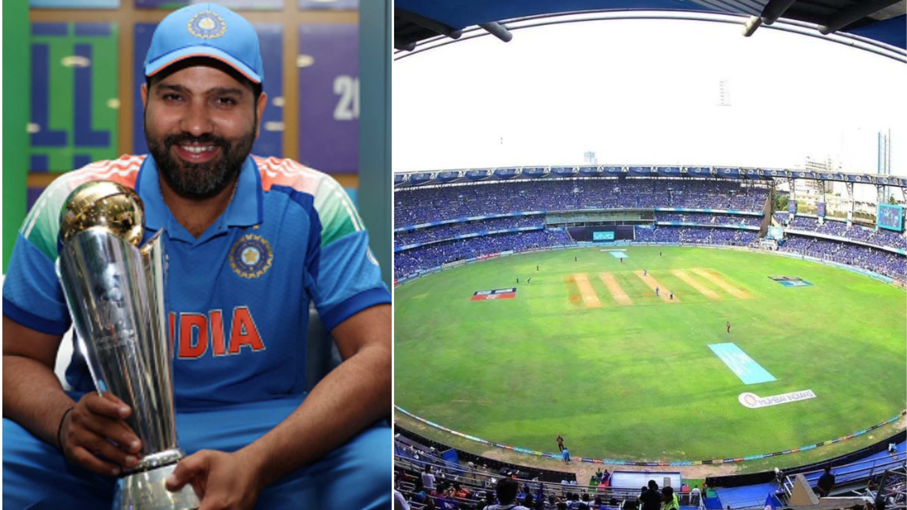 Rohit Sharma stand at the Wankhede Stadium to be unveiled on May 13