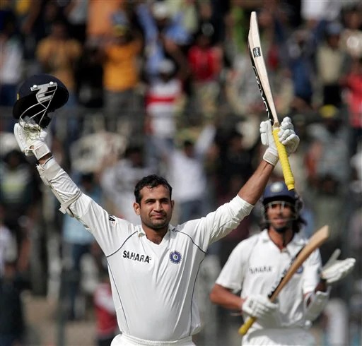 Irfan Pathan scored a Test century against Pakistan