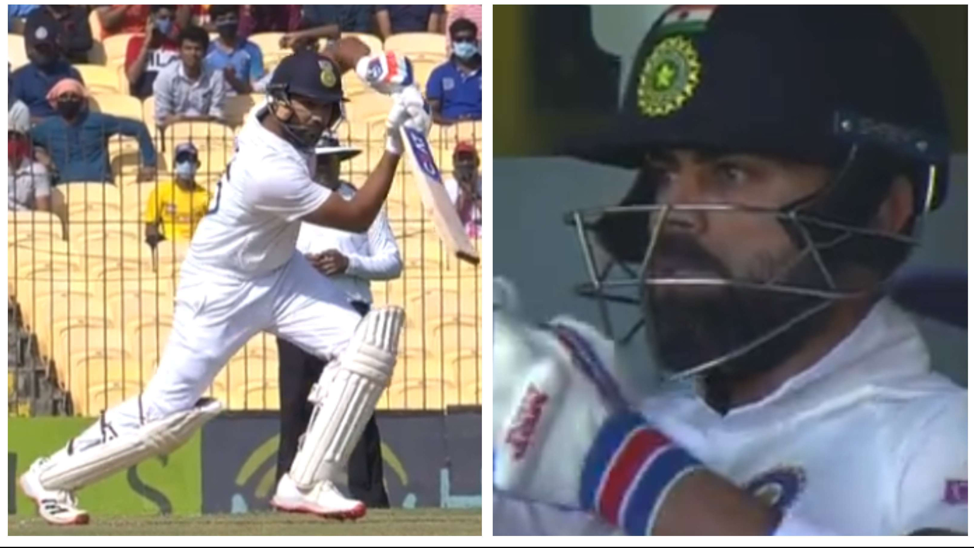 IND v ENG 2021: WATCH – Rohit gets applause from Kohli for hitting a glorious boundary through extra cover