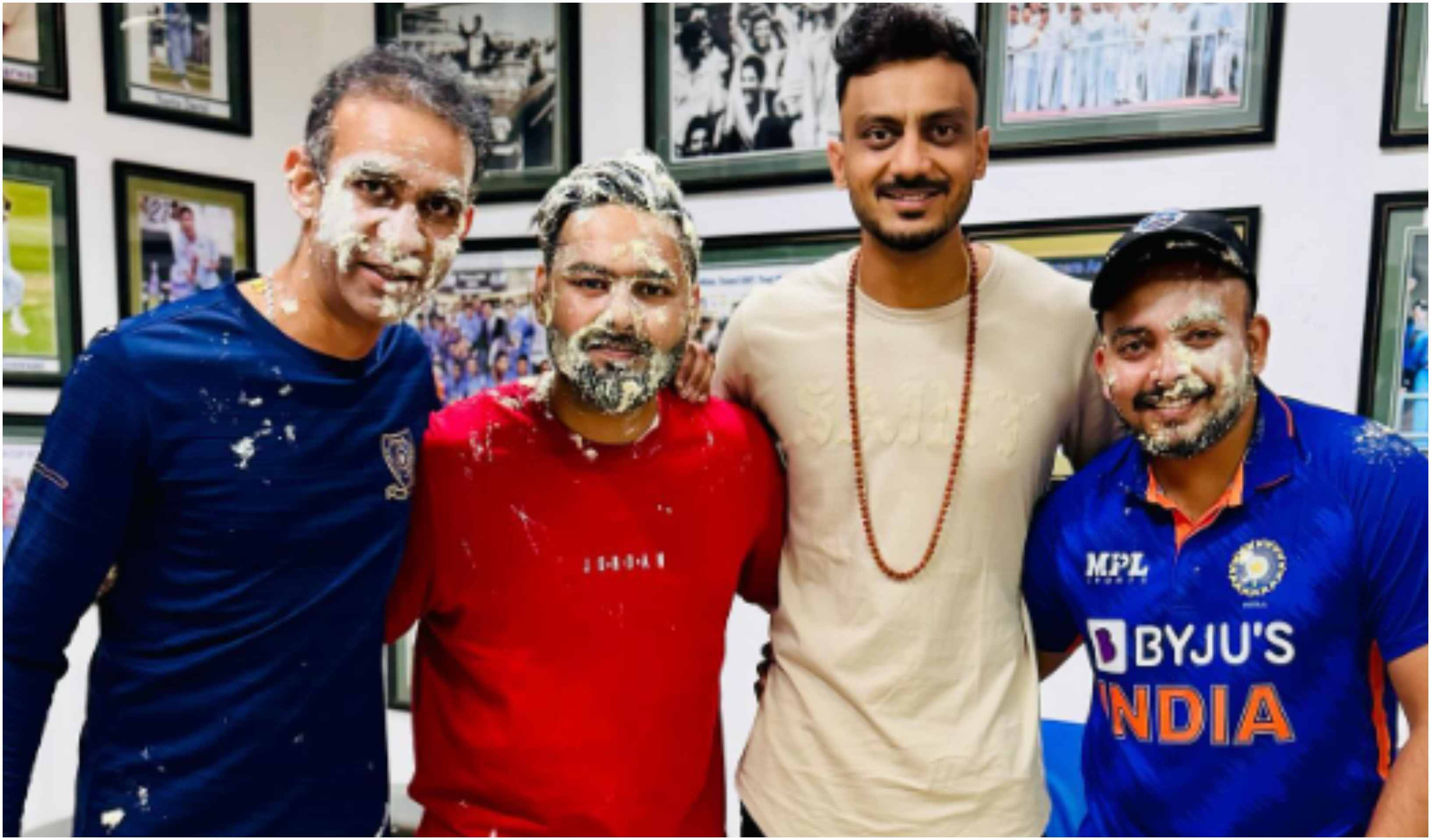 Scenes from Rishabh Pant's birthday celebrations at NCA | Akshar Patel/Instagram