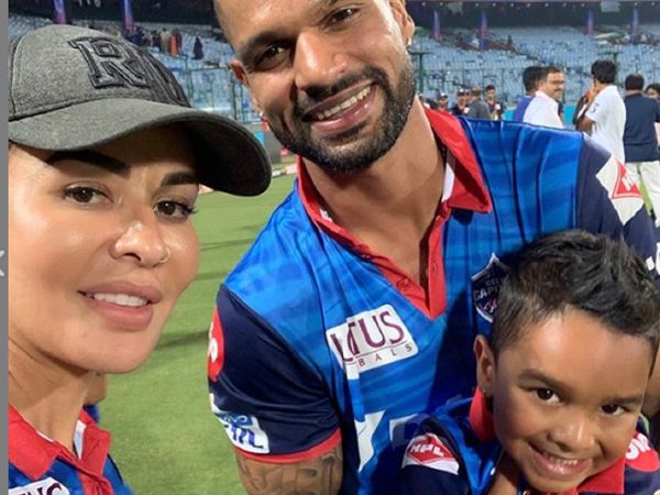 Shikhar Dhawan and Aesha Dhawan with their son Zoravar | Instagram