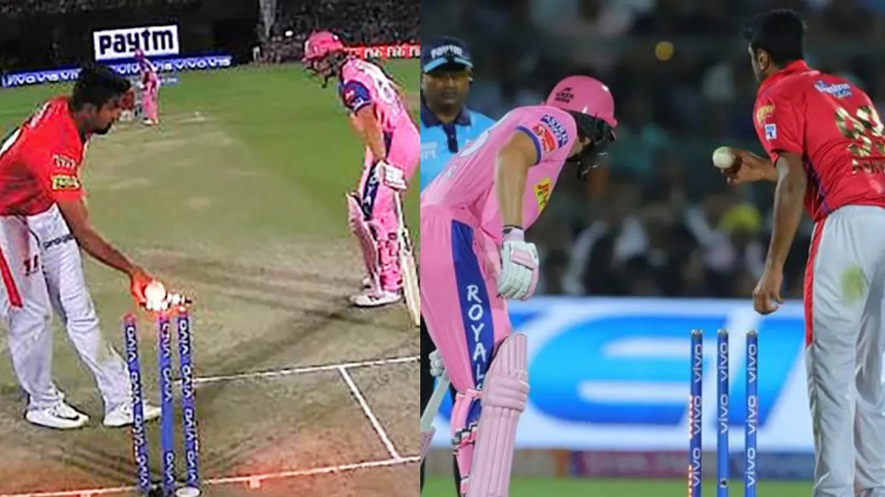 R Ashwin runs out Jos Buttler in IPL 2019 | X