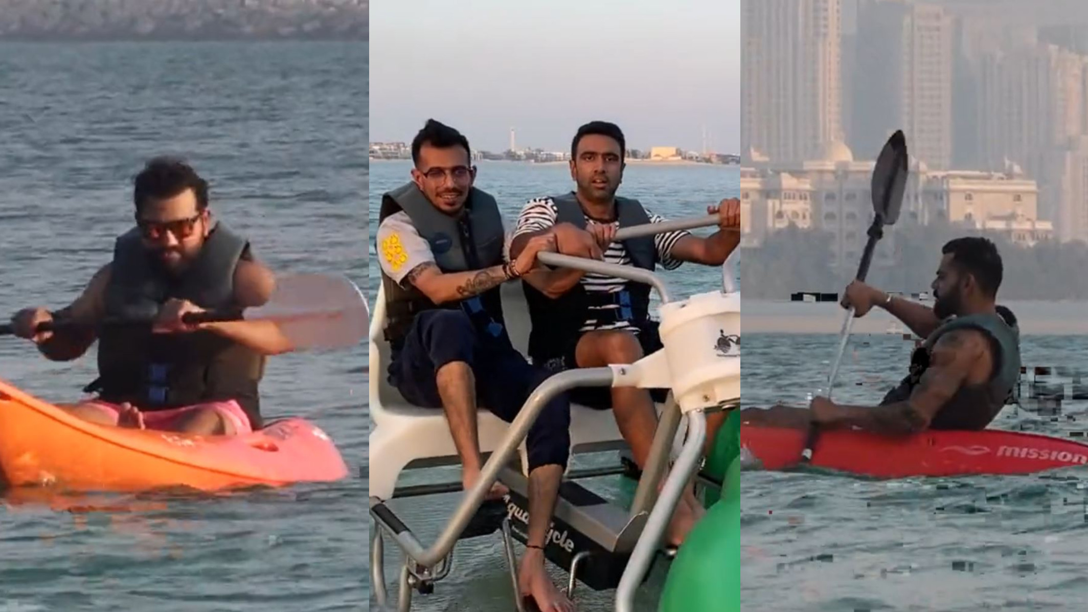Asia Cup 2022: WATCH- Rohit Sharma and Virat Kohli enjoy water sports and beach volleyball on off-day
