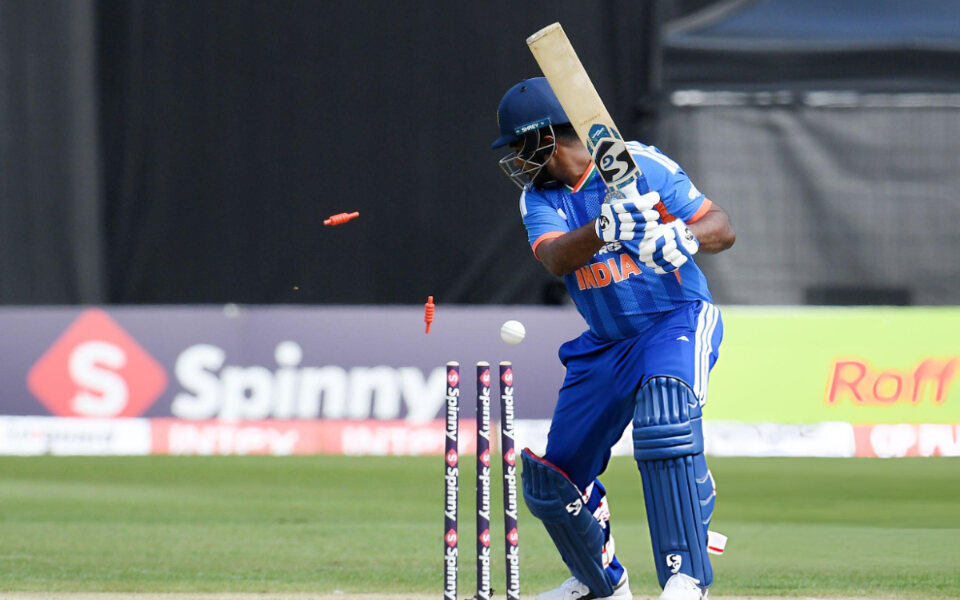 Sanju Samson has made 5,0 and 1 in his last three T20Is | Getty