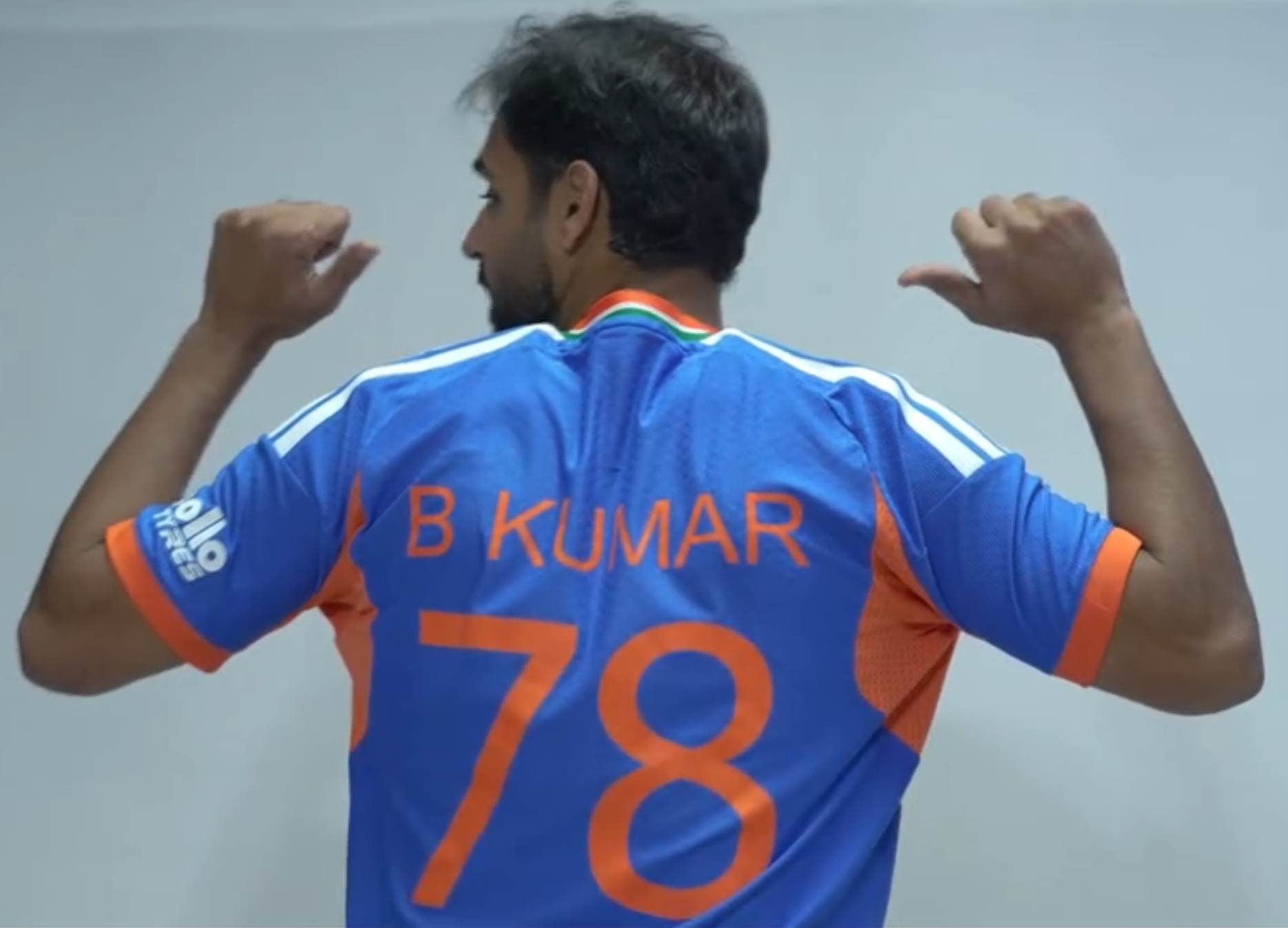 Earlier he wore number 15, but now Bhuvneshwar Kumar chose 78 as his India jersey number | BCCI X