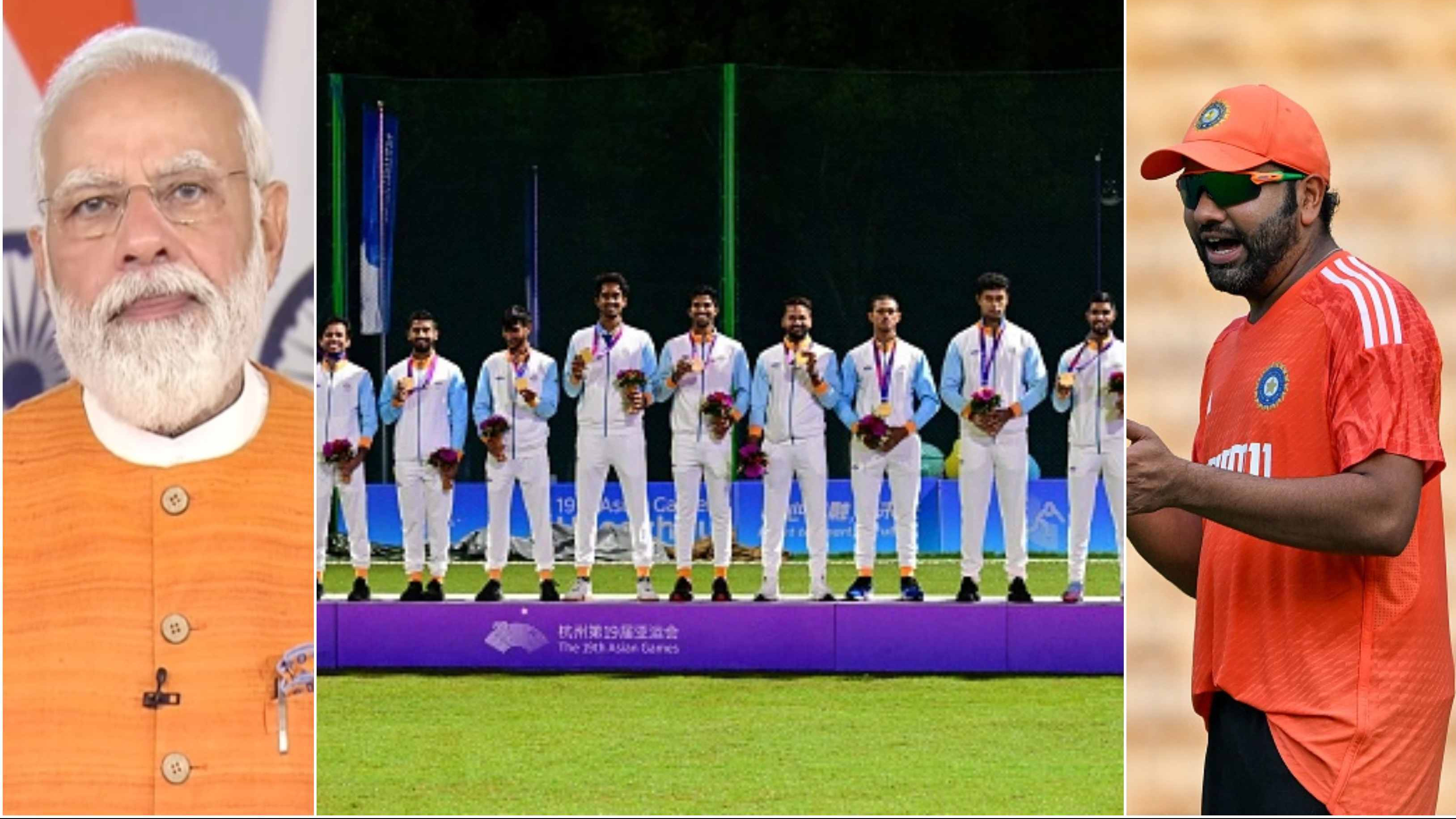 Rohit Sharma, PM Modi congratulate Indian men’s cricket team on winning gold medal in Asian Games