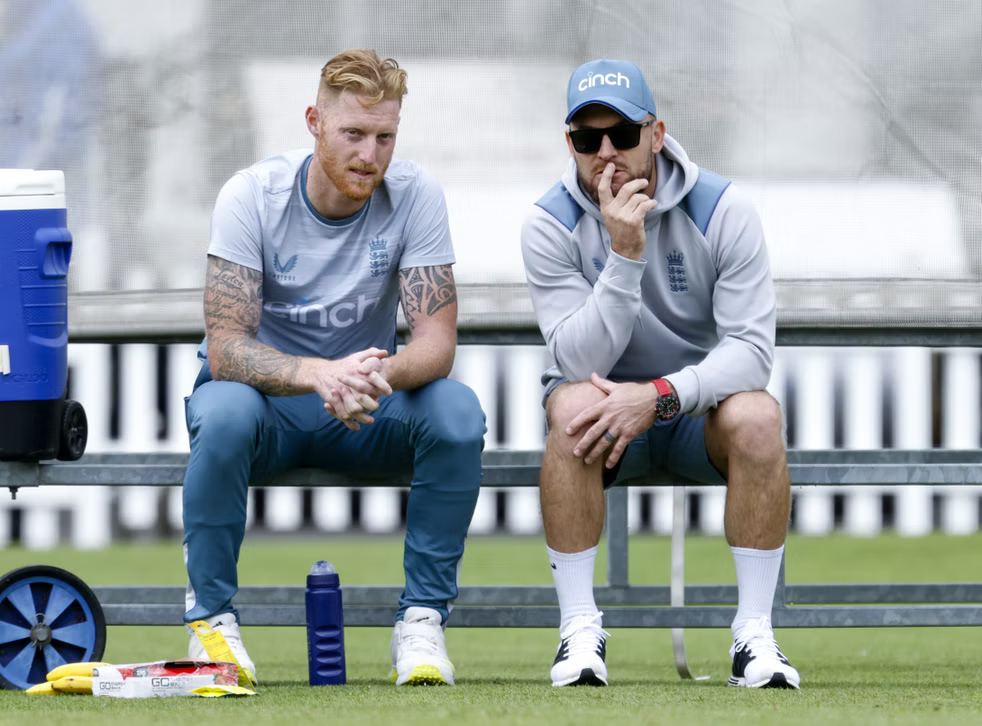 Ben Stokes with Brendon McCullum | Getty