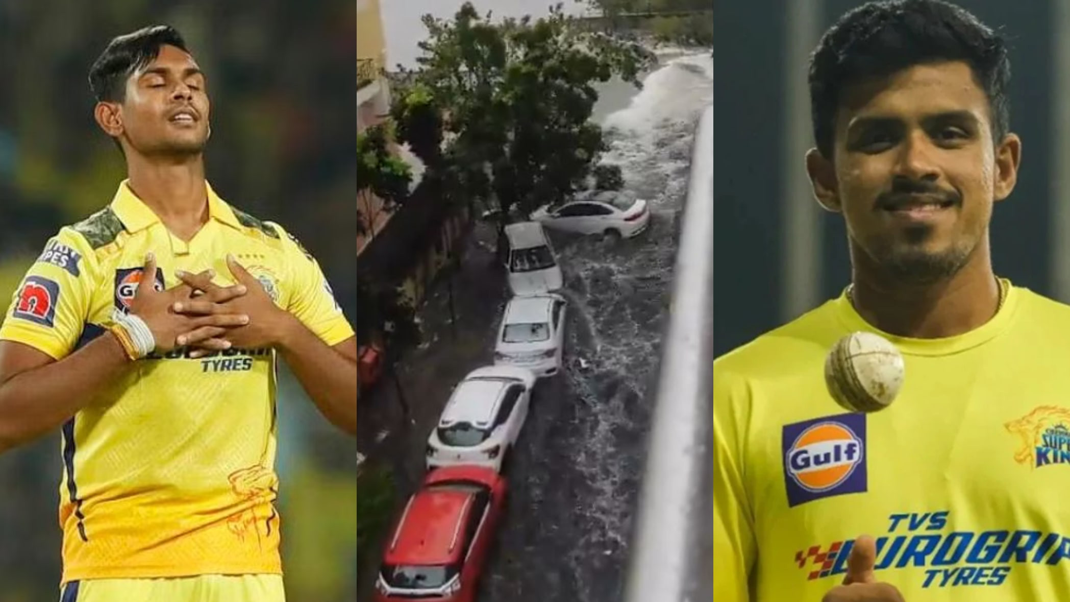 “Stay safe”- CSK’s Maheesh Theekshana and Matheesha Pathirana pray for Chennai due to cyclone Michaung