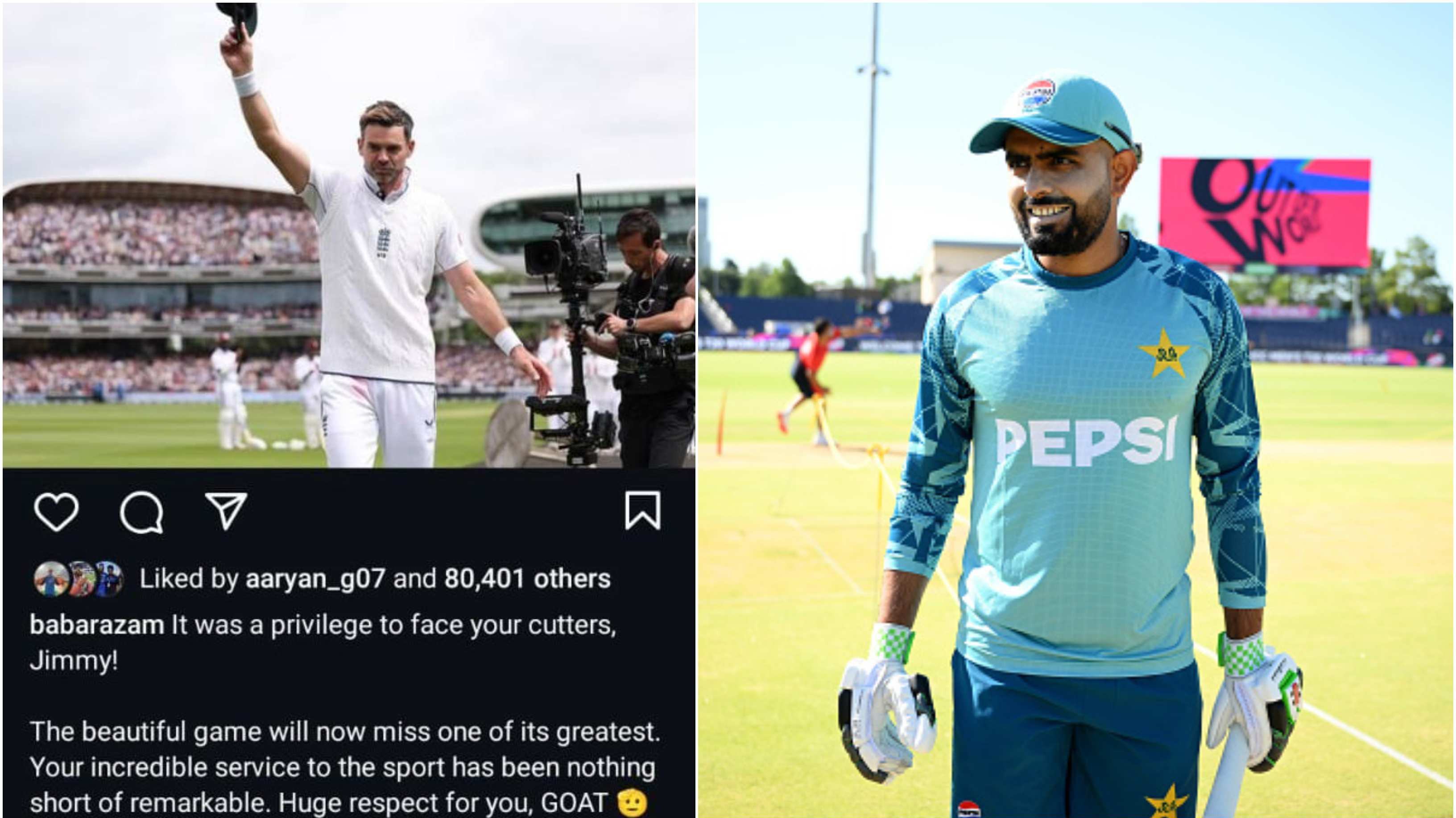 Babar Azam brutally trolled for 'cutter' tribute to James Anderson; edits post after screenshots go viral