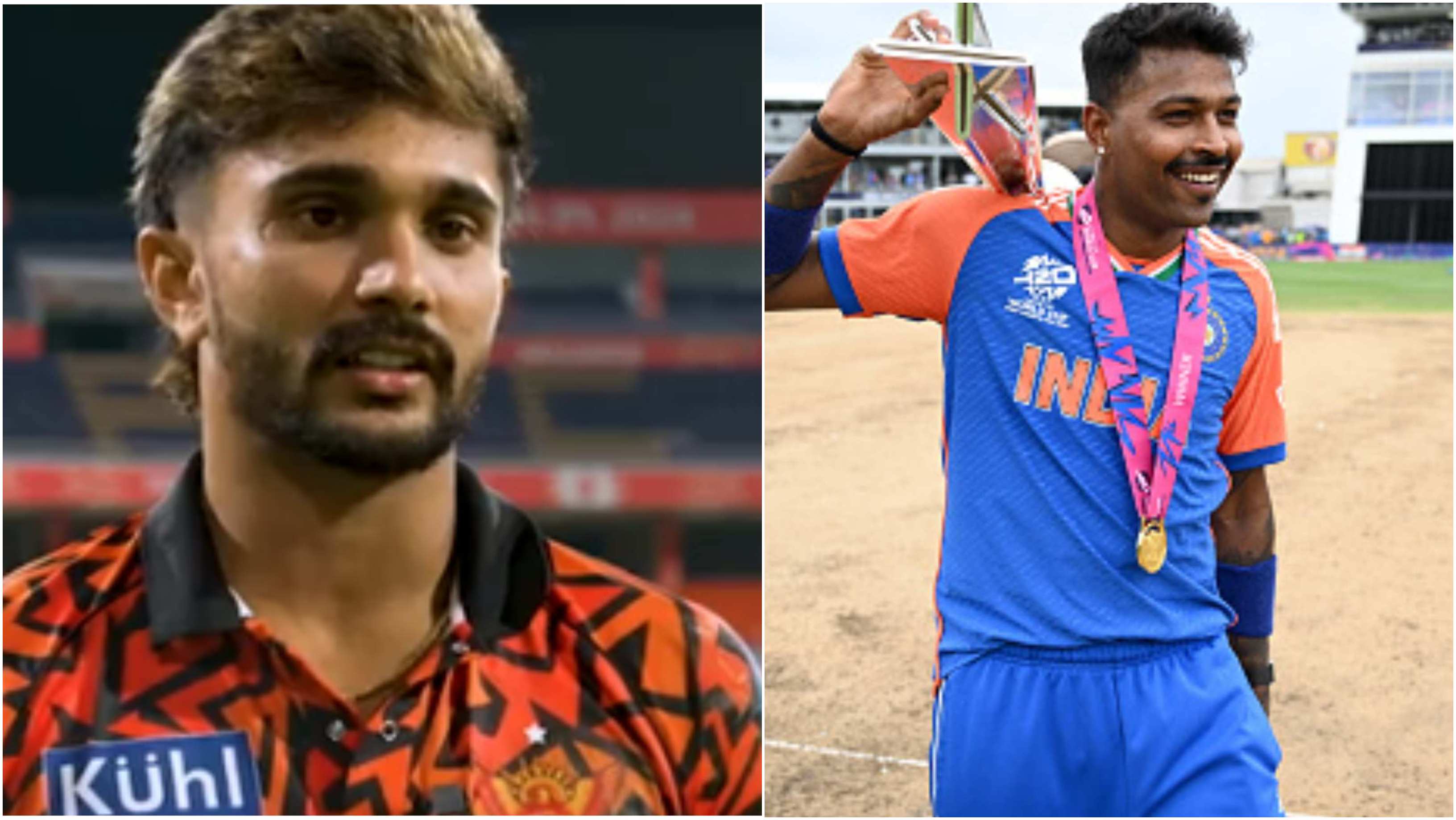 Nitish Reddy and Hardik Pandya | IPL/Getty