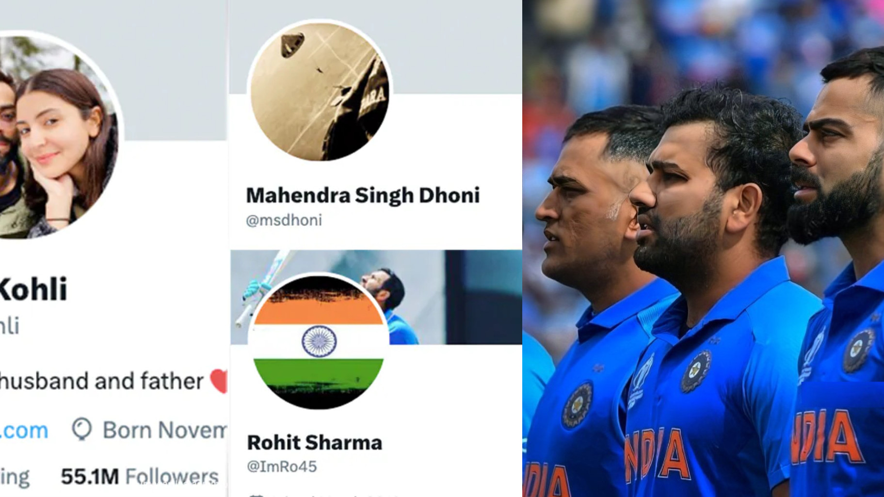 Virat Kohli, MS Dhoni, Rohit Sharma lose their Twitter verified blue tick marks; Fans react to the same