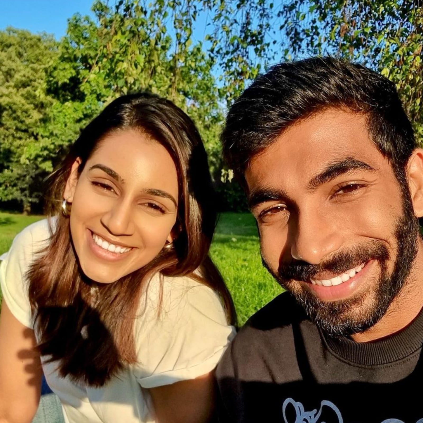 Sanjana and Bumrah | Instagram