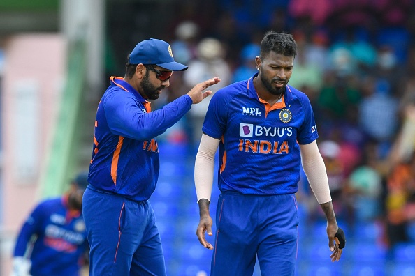 Hardik Pandya and Rohit Sharma | Getty Images