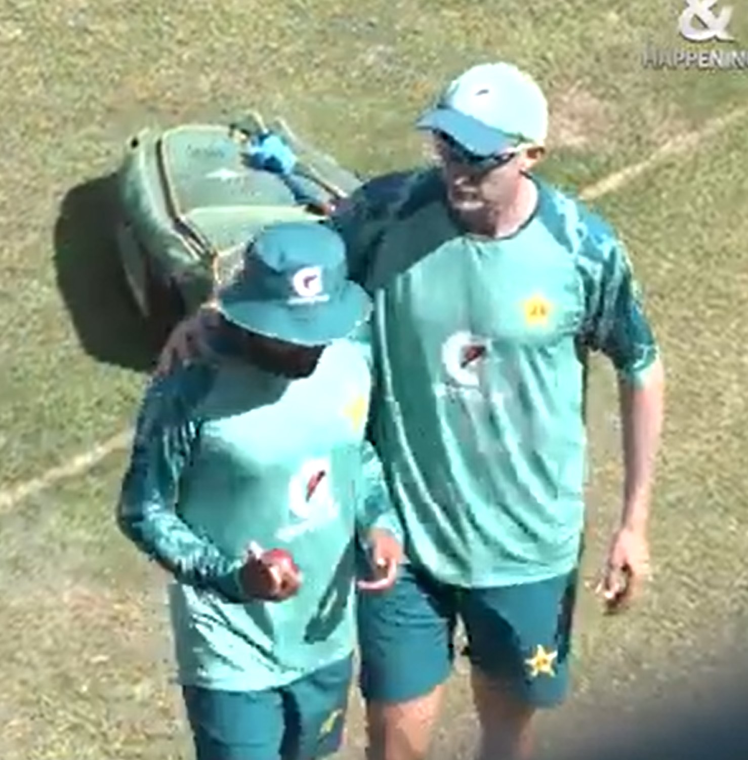 Jason Gillespie and Babar Azam | X