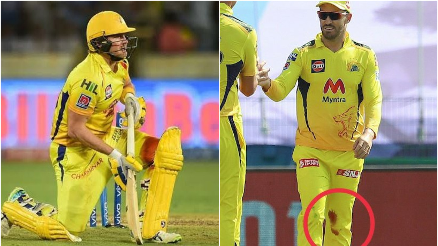 IPL 2021: Fans laud Faf du Plessis' commitment after he takes field with a bleeding knee