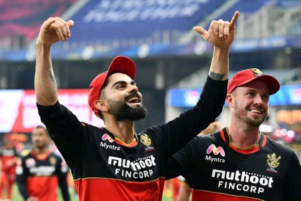 Virat Kohli and AB de Villiers during IPL 2020 | Twitter