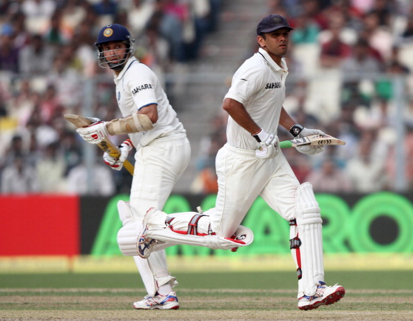 Dravid and Laxman playing for India