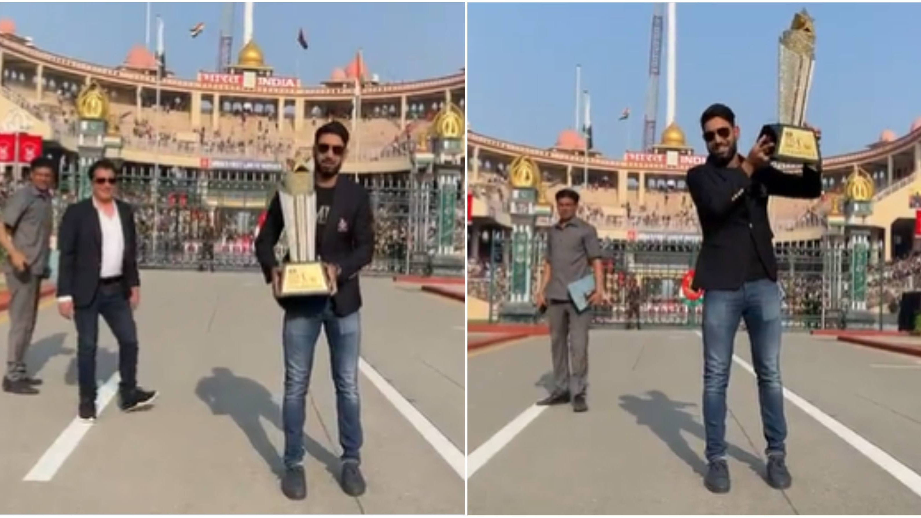 WATCH: Haris Rauf takes PSL trophy to Wagah Border to celebrate Lahore Qalandars’ triumph