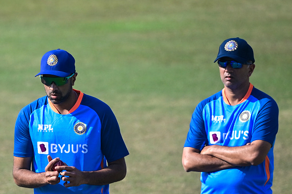 Ashwin and Dravid | Getty