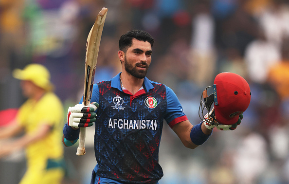 Ibrahim Zadran, the first World Cup centurion for Afghanistan | Getty