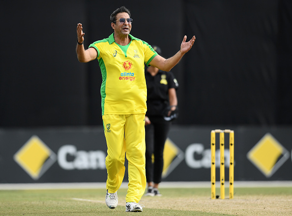 Wasim Akram during a charity match in Australia | Getty