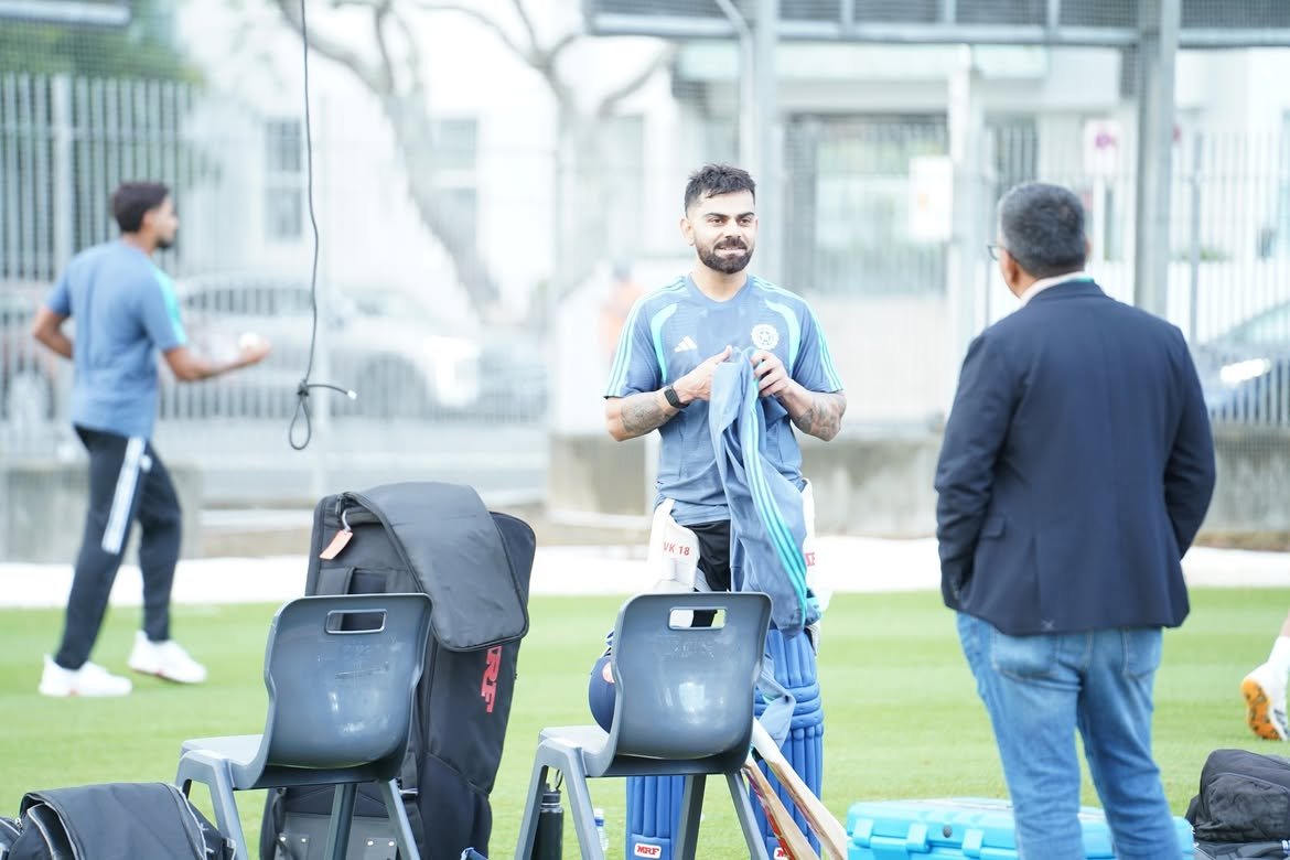 Virat Kohli linked up with the Indian ODI squad in Auckland for ODI series | X