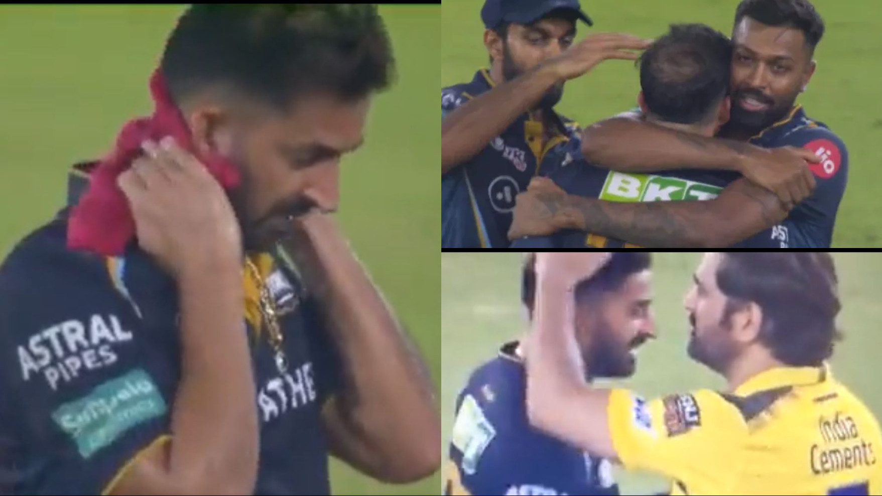 IPL 2023: WATCH- Hardik Pandya hugs Mohit Sharma after GT's loss to CSK in final; MS Dhoni consoles the pacer