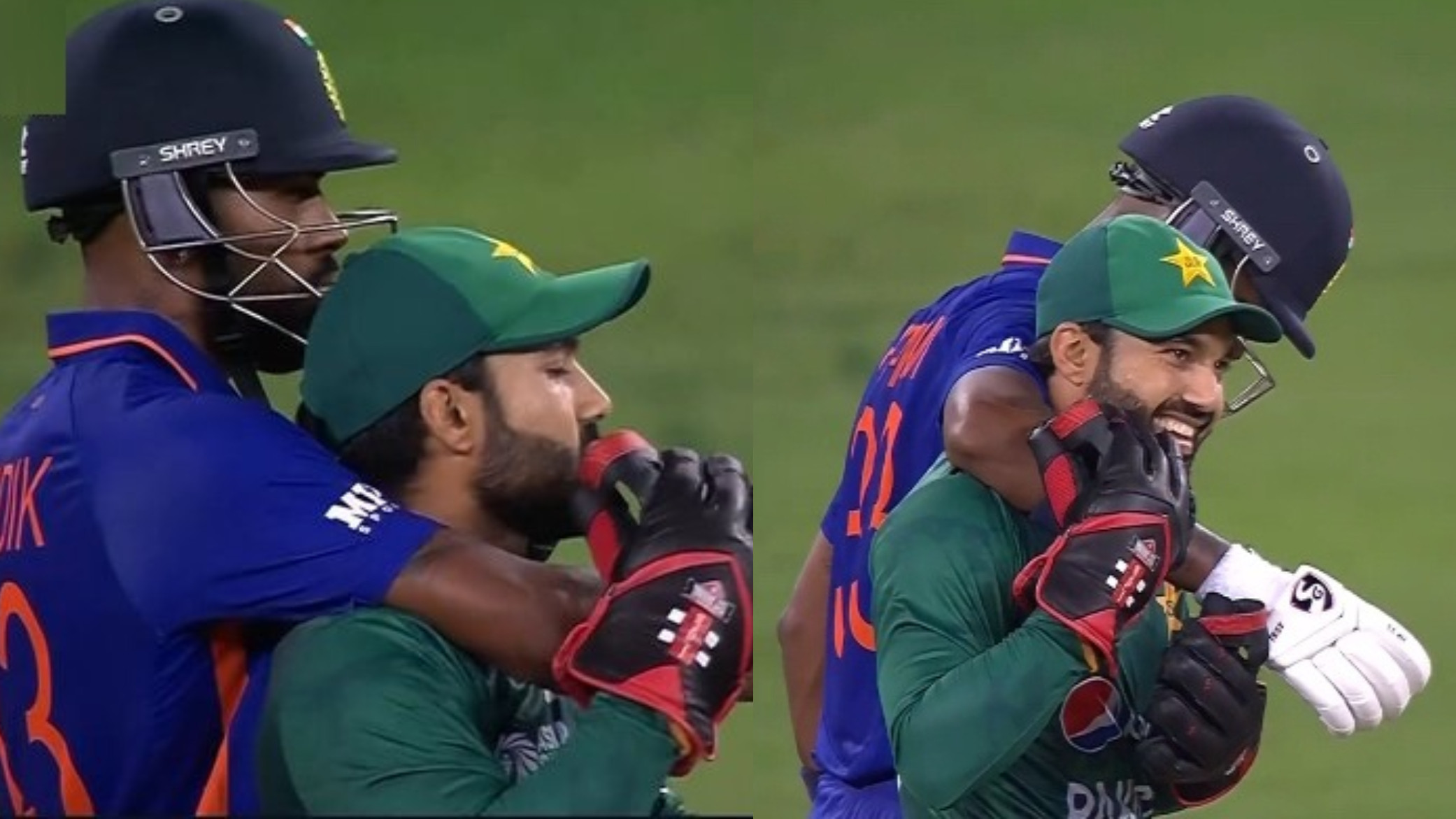 Asia Cup 2022: WATCH- Hardik Pandya hugs Mohammad Rizwan; Twitterati react to their bromance during close encounter