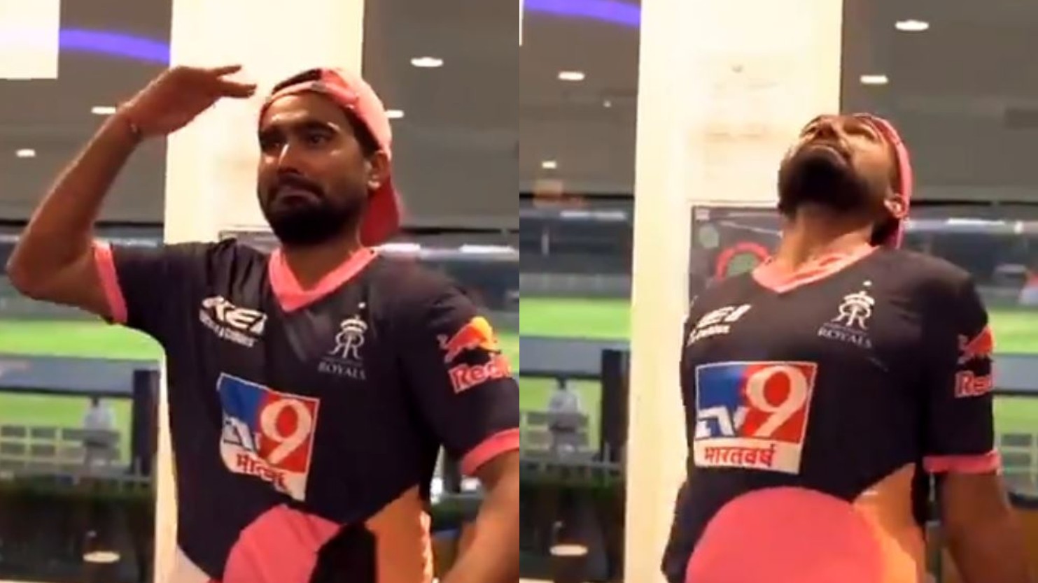 IPL 2020: WATCH- RR's Rahul Tewatia mimics Sheldon Cottrell’s salute celebration after beating KXIP