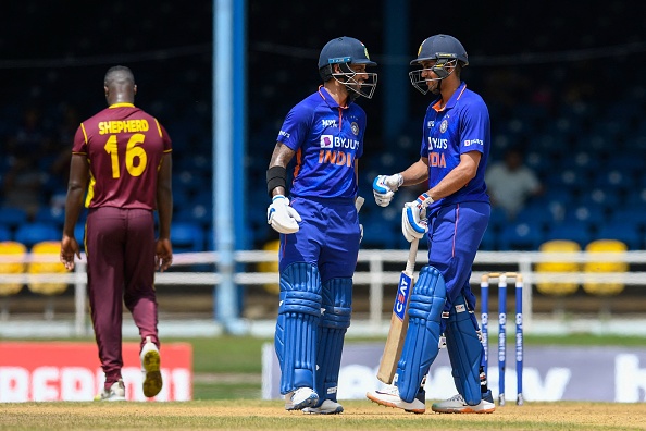 Shikhar Dhawan and Shubman Gill opened against the West Indies | Getty Images