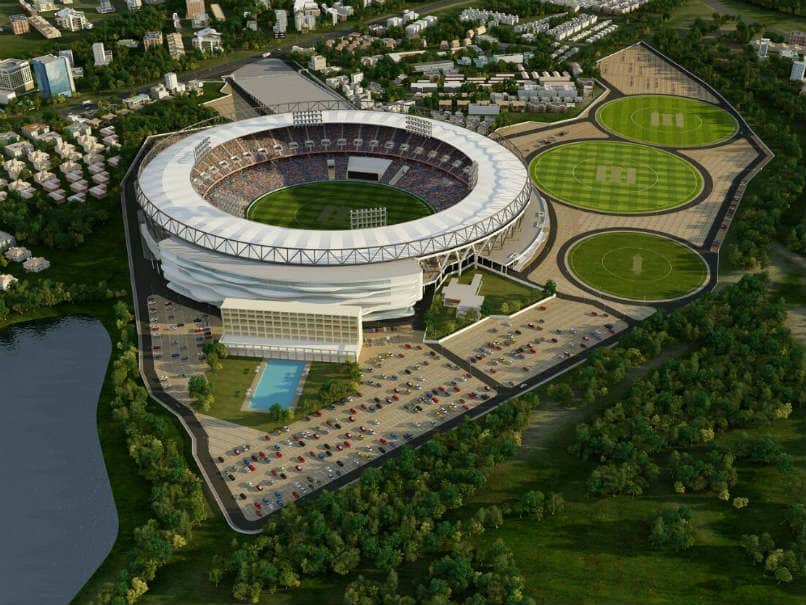 A digital representation of the new stadium | Gujarat Cricket Association
