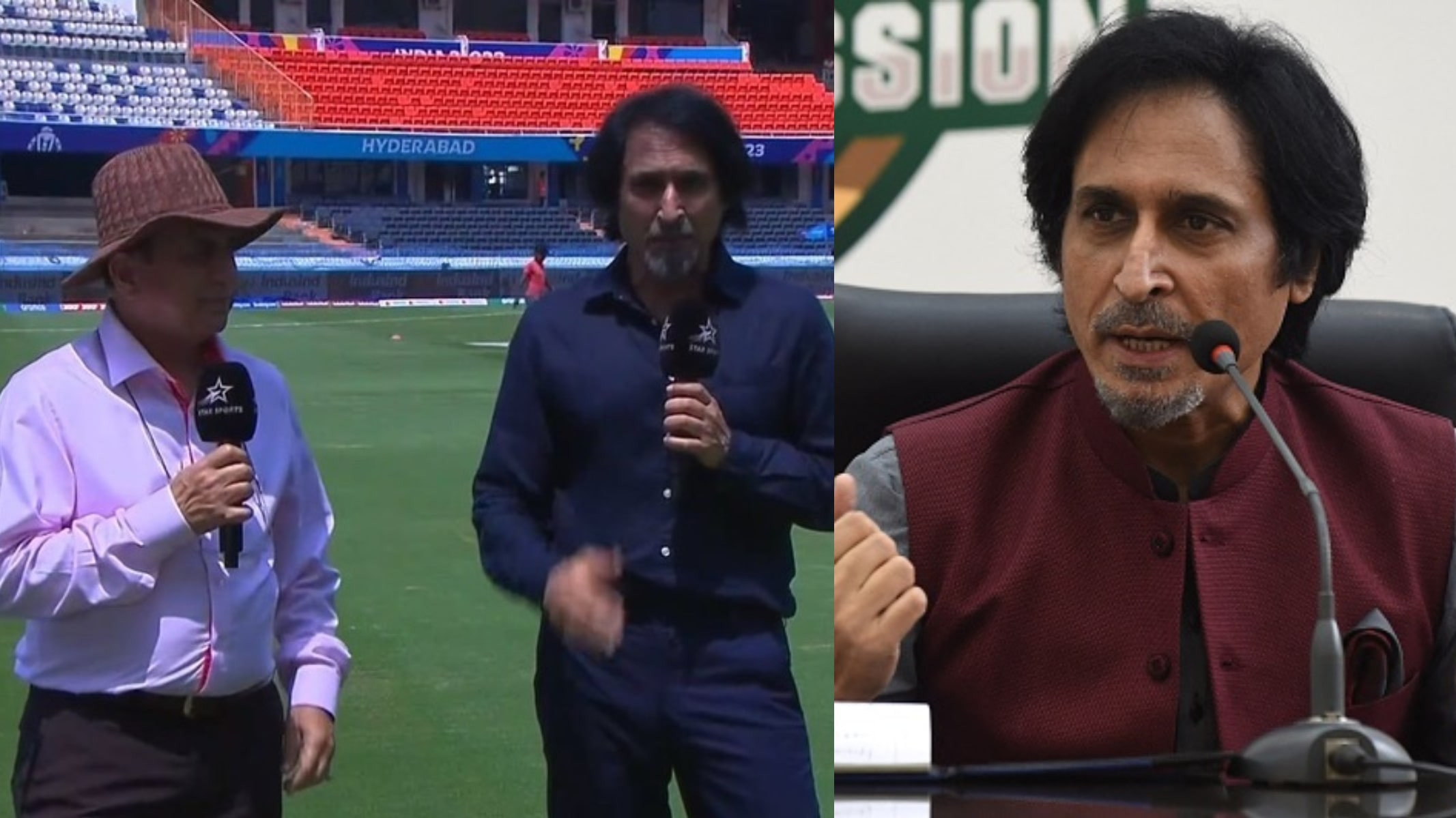 CWC 2023: Fans take jibes at Ramiz Raja for doing commentary in World Cup in India after threatening boycott as PCB chairman