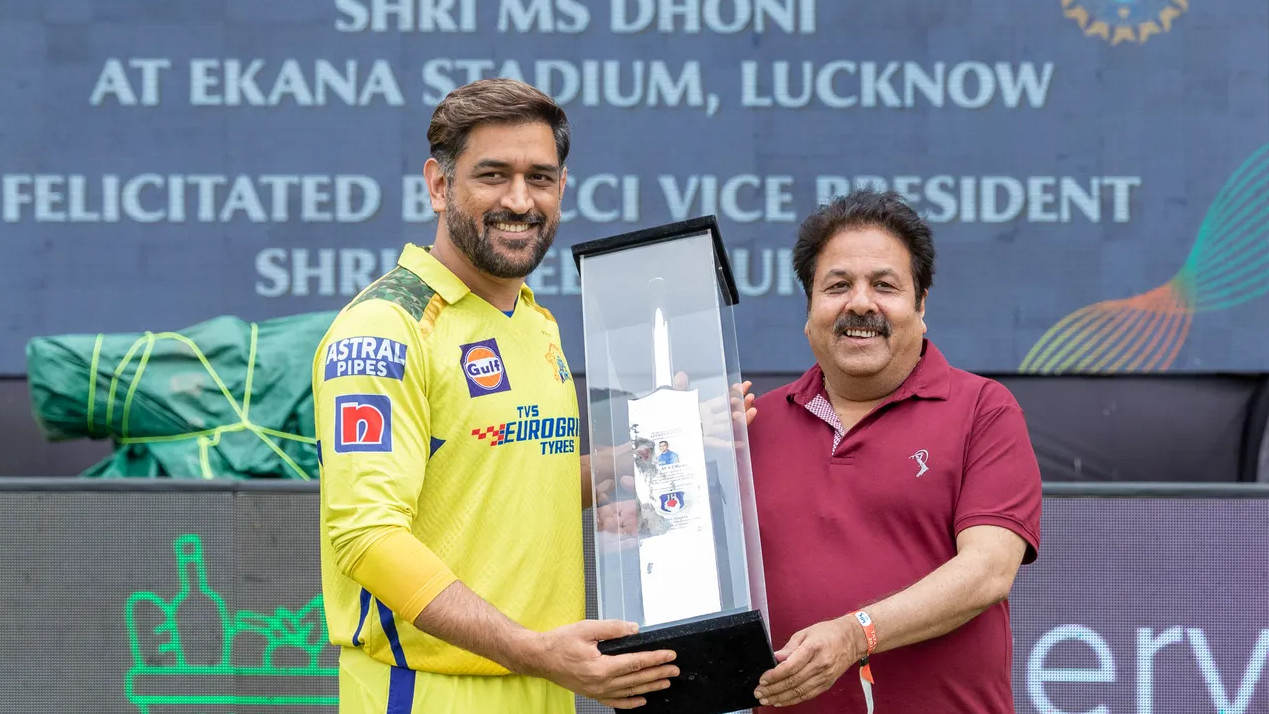 IPL 2023: WATCH- MS Dhoni felicitated ahead of LSG v CSK clash in Lucknow