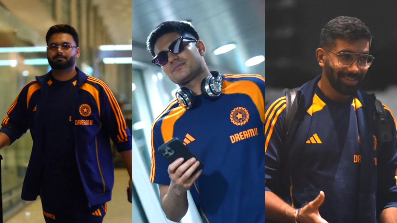 Team India landed in UK for the five-Test series | BCCI X