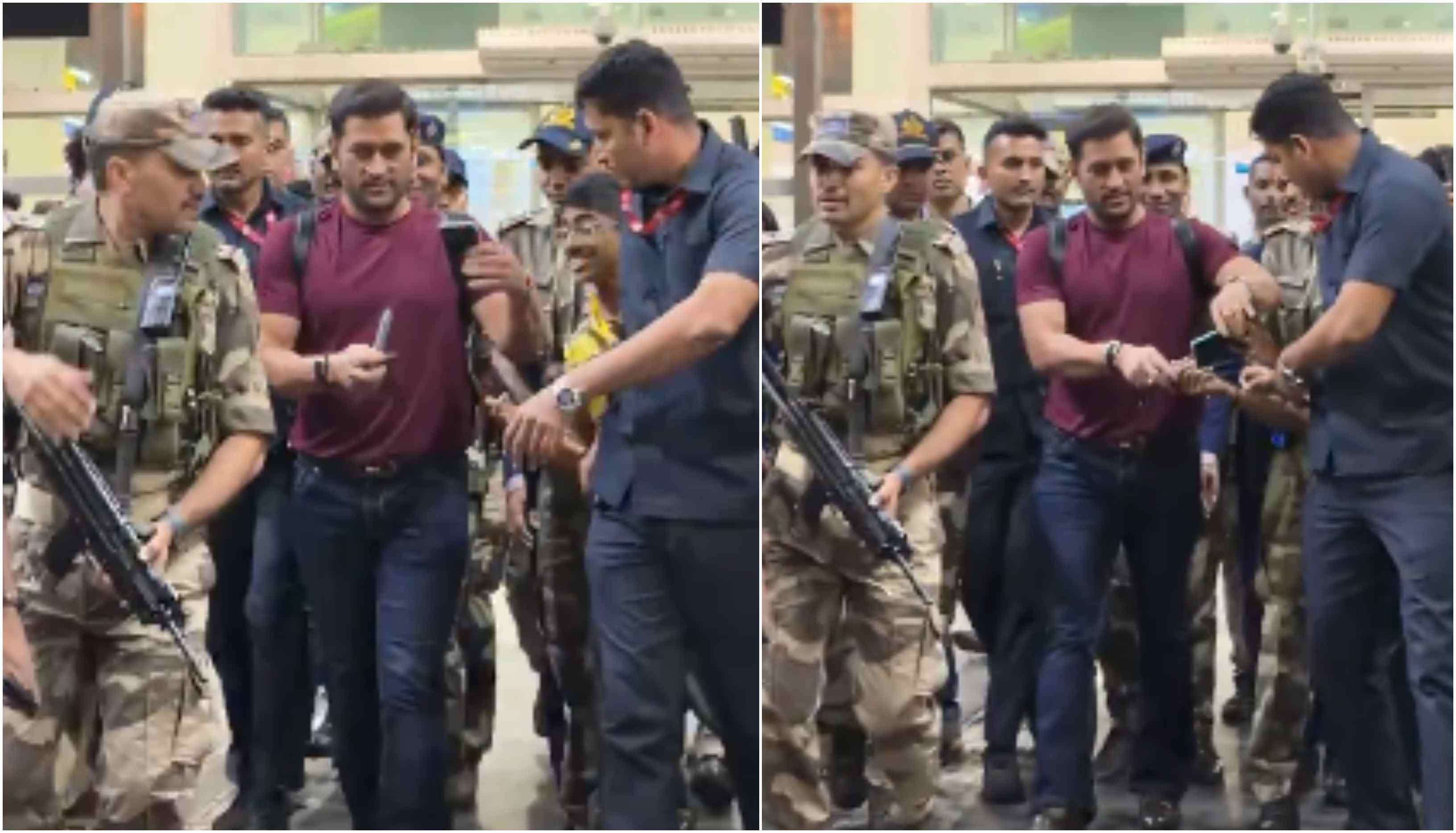 MS Dhoni landed in Chennai on February 28 | @ChennaiIPL/X
