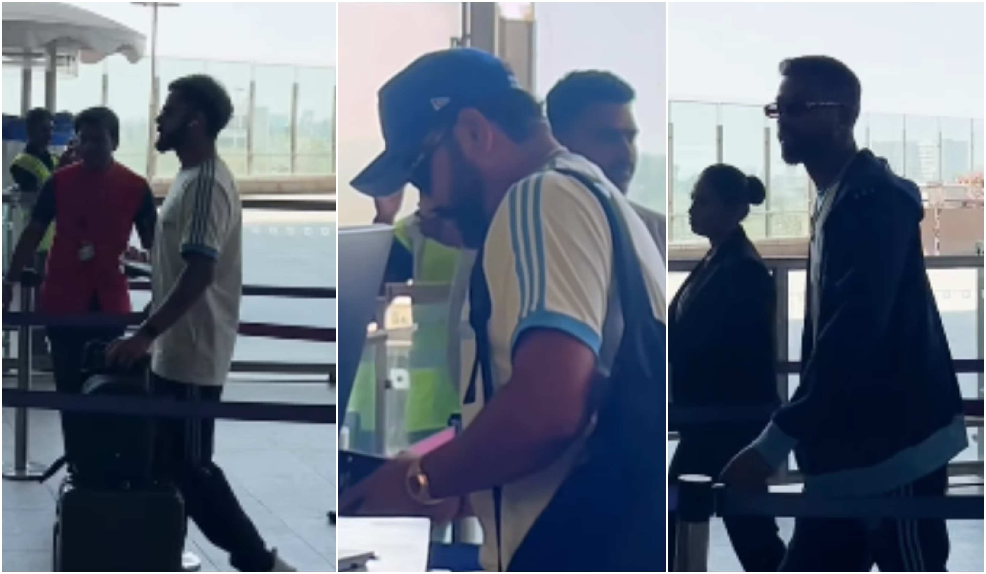 Virat Kohli, Rohit Sharma and Hardik Pandya | Screengrabs