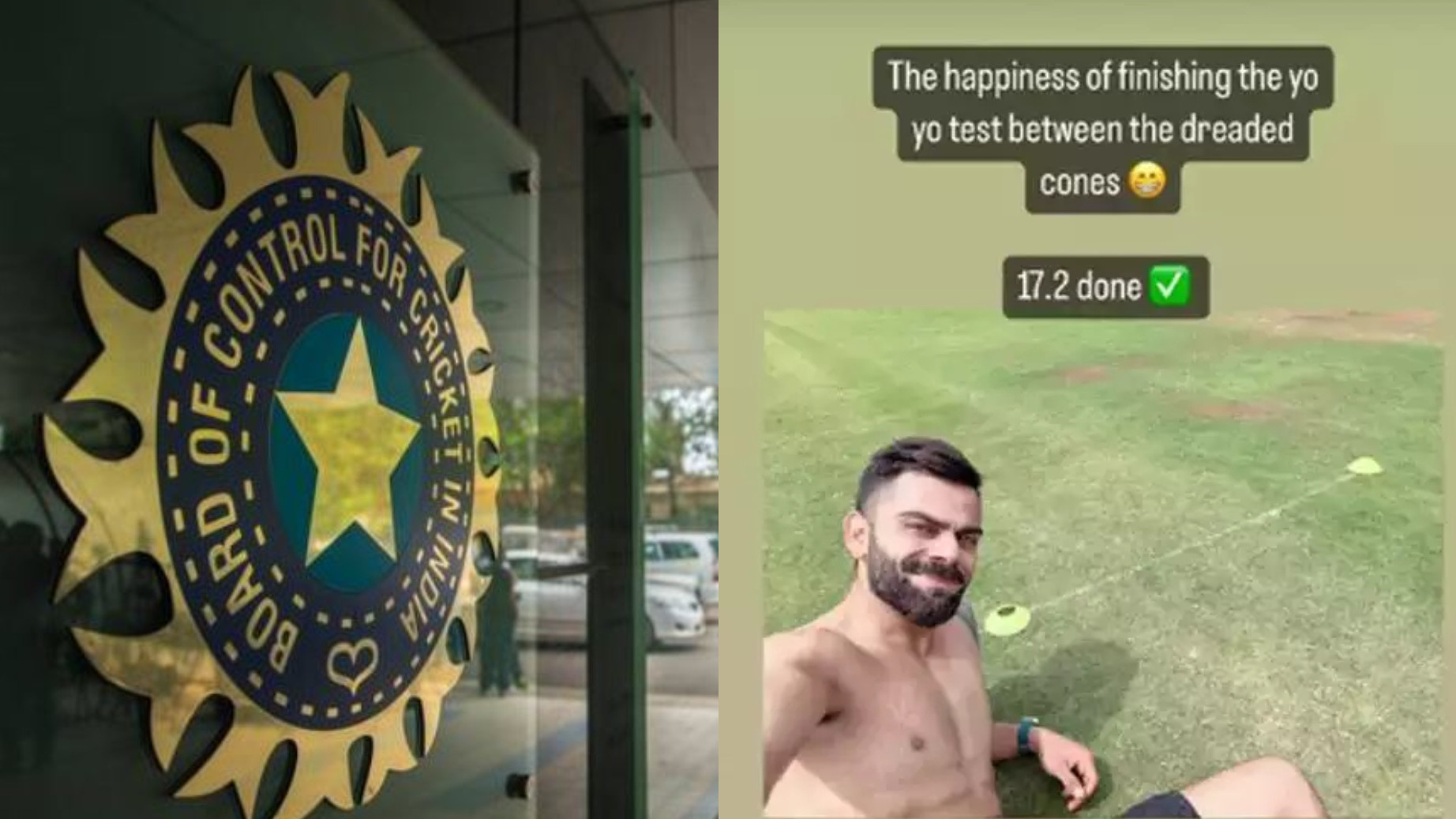 BCCI asks players to refrain from making confidential matters public after Virat Kohli posts his Yo-Yo test score