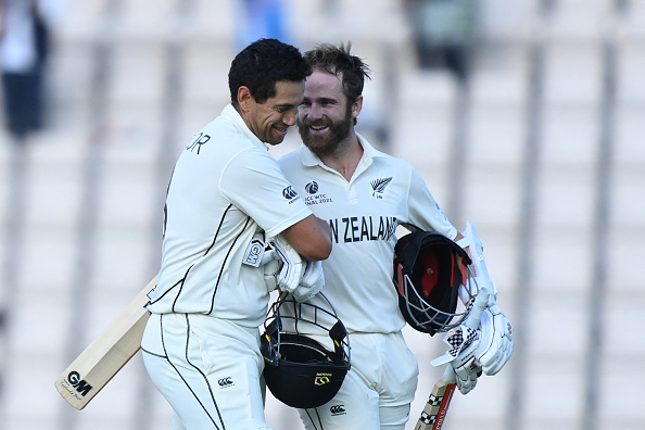 Ross Taylor and Kane Williamson after hitting the winning runs | Getty Images