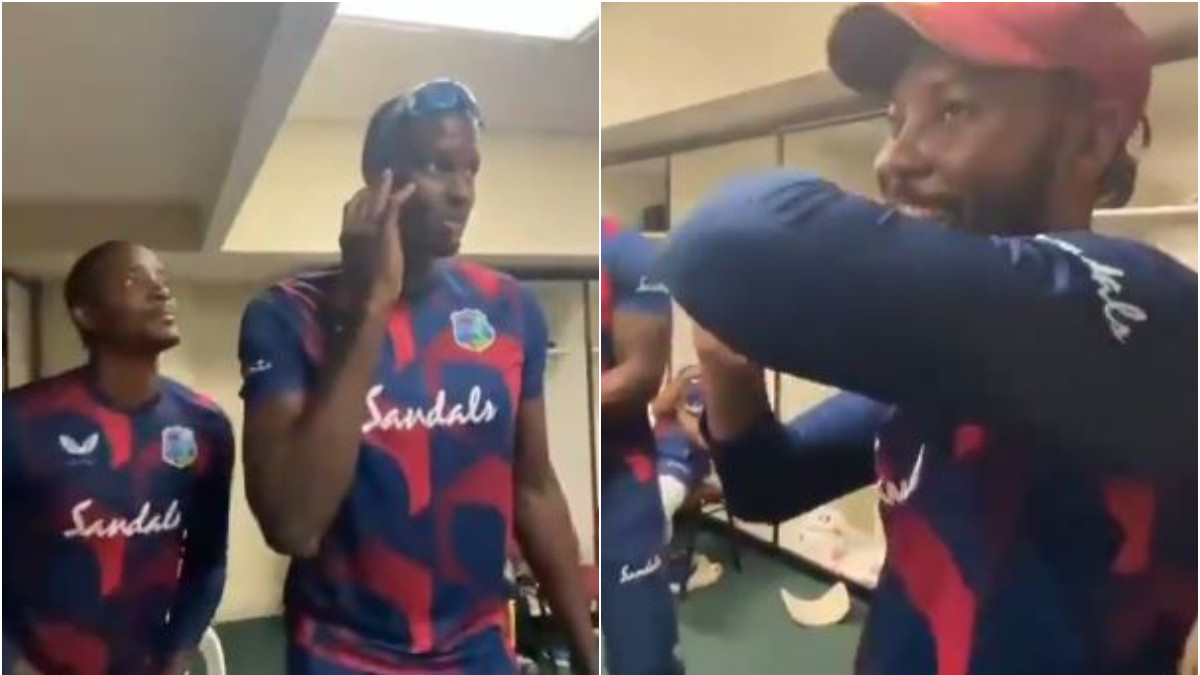WI v PAK 2021: West Indies players hilariously enact DRS in dressing room as rain plays spoilsport