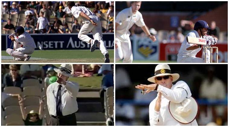 Sachin Tendulkar given out LBW by Daryl Harper in 1999 Adelaide Test