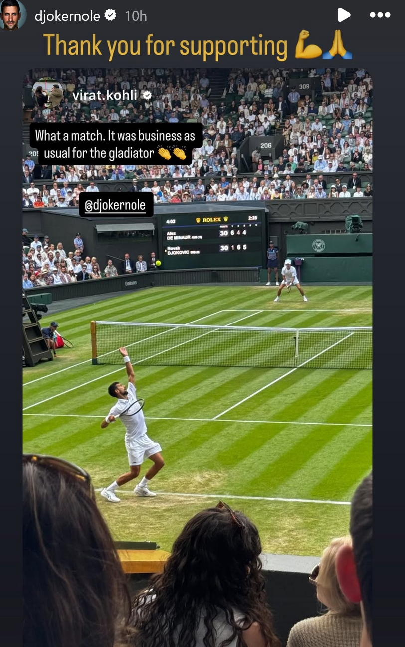 Photo Credit- Novak Djokovic Instagram Screengrab