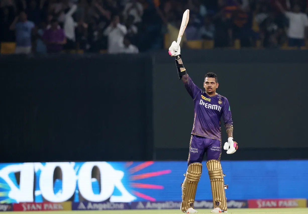 Narine hit his maiden T20 ton in his 504th match | BCCI-IPL