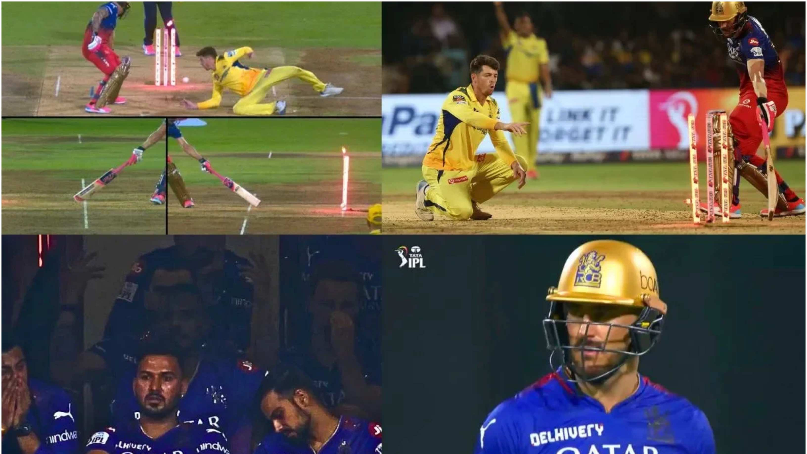 IPL 2024: “Clearly robbed,” Fans react to TV umpire's controversial decision to give Faf du Plessis run-out during RCB-CSK clash