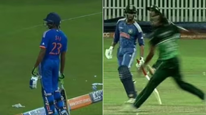 “Sai got robbed”- Netizens enraged after India opener given out on close no-ball by TV umpire in Emerging Team’s Asia Cup final