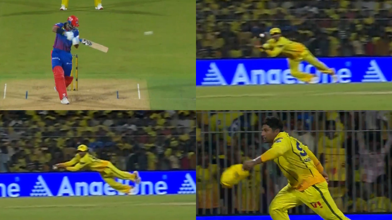 IPL 2026: WATCH- Sarfaraz Khan’s ‘superman’ like diving catch to send back Axar Patel in CSK v DC game